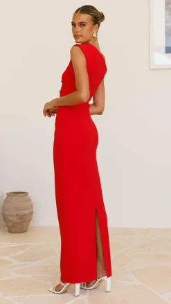 YH AND CO Dresses|Maxi^Honey Maxi Dress - Red/Pink