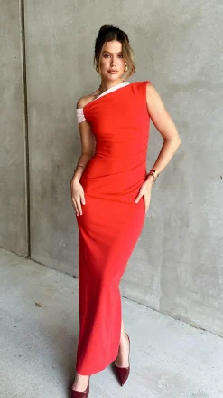 YH AND CO Dresses|Maxi^Honey Maxi Dress - Red/Pink