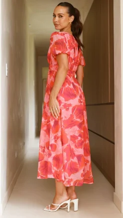 Pink Diamond Sale Dresses^Ilah Maxi Dress - Red/Pink