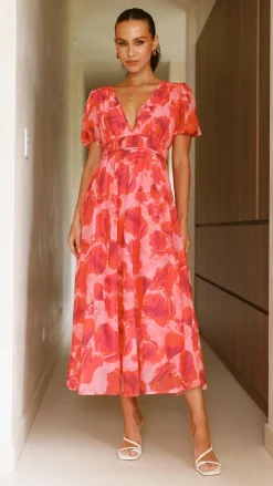 Pink Diamond Sale Dresses^Ilah Maxi Dress - Red/Pink
