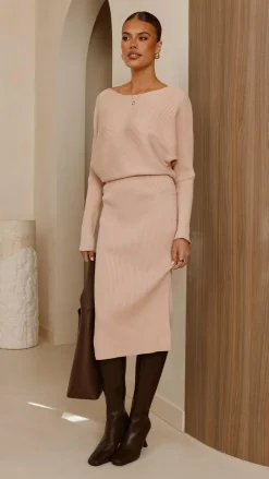 Amore Agencies Knitwear|Knitwear^Iluka Knit Midi Skirt - Camel