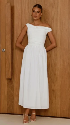 LILYWHYT Dresses|Midi^Immy Midi Dress - White