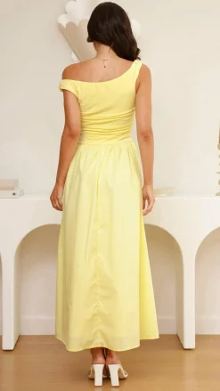 LILYWHYT Dresses|Midi^Immy Midi Dress - Yellow