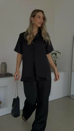 IDS Sets|Bottoms^Imogen Button Pants - Black