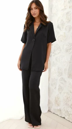 IDS Sets|Bottoms^Imogen Button Pants - Black