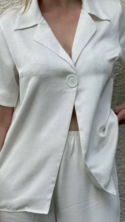 IDS Sets|Bottoms^Imogen Button Pants - Cream