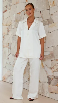 IDS Sets|Tops^Imogen Button Shirt - Cream