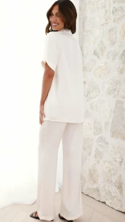 IDS Sets|Tops^Imogen Button Shirt - Cream