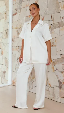 IDS Sets|Tops^Imogen Button Shirt - Cream