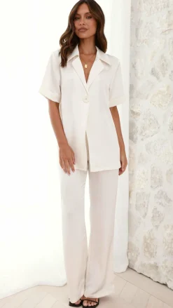 IDS Sets|Tops^Imogen Button Shirt - Cream