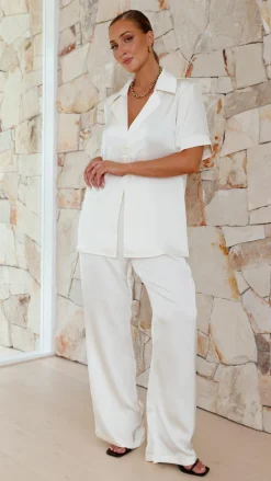 IDS Sets|Tops^Imogen Button Shirt - Cream