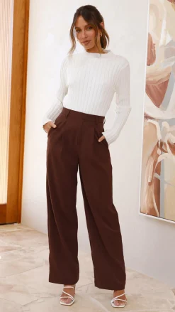 Fashion Allied Knit Tops|Knitwear^Imogen Long Sleeve Knit Crop - White