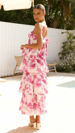 LILYWHYT Dresses|Maxi^Indi Maxi Dress - Pink Floral