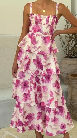 LILYWHYT Dresses|Maxi^Indi Maxi Dress - Pink Floral