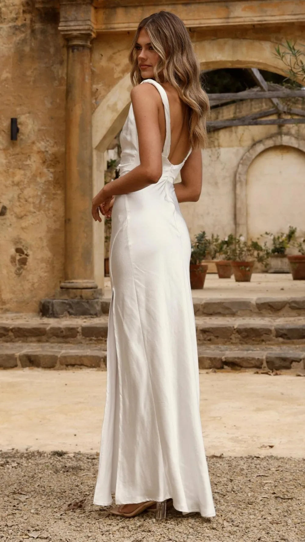 SASHA (BNE) Mon Cheri|Dresses^Iris Asymmetrical Maxi Dress - Ivory