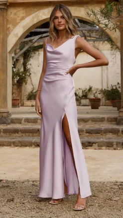 SASHA (BNE) Mon Cheri|Dresses^Iris Asymmetrical Maxi Dress - Lilac