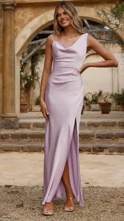SASHA (BNE) Mon Cheri|Dresses^Iris Asymmetrical Maxi Dress - Lilac