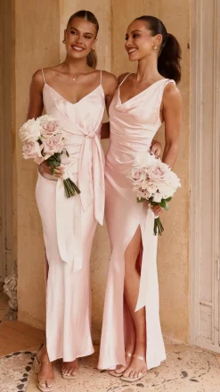 SASHA (BNE) Mon Cheri|Dresses^Iris Asymmetrical Maxi Dress - Pink