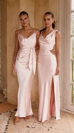 SASHA (BNE) Mon Cheri|Dresses^Iris Asymmetrical Maxi Dress - Pink