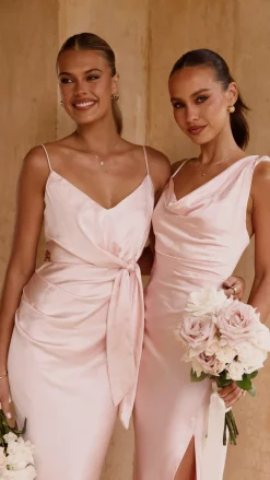SASHA (BNE) Mon Cheri|Dresses^Iris Asymmetrical Maxi Dress - Pink