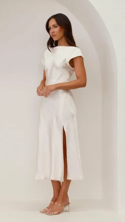 SASHA (BNE) Sale Evening|Sale Dresses^Ivana Midi Dress - Champagne