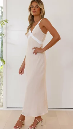 LILYWHYT Dresses|Midi^Iylah Midi Dress - Beige / White