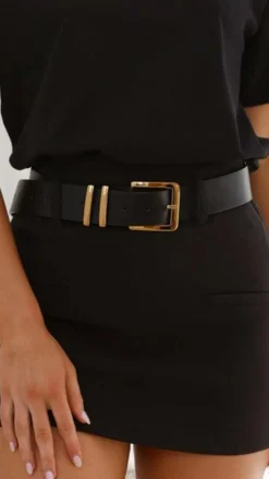 Angel Whisper Belts|The Denim Edit^Jabilo Belt - Black / Gold