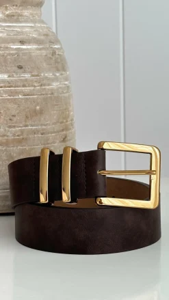 Angel Whisper Belts|The Denim Edit^Jabilo Belt - Brown / Gold