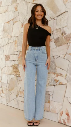 Burans Tops^Jaegar Off Shoulder Bodysuit - Black