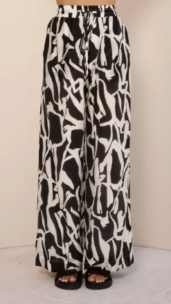 Burans Sets|Bottoms^Jamerson Pants - Black/White