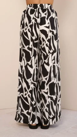 Burans Sets|Bottoms^Jamerson Pants - Black/White