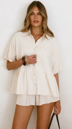Fashion Allied Sets|Tops^Jana Top - Cream