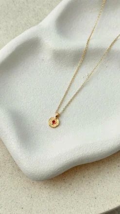Angel Whisper Necklaces|Je T'Aime^January Birthstone Necklace - Garnet