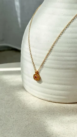 Angel Whisper Necklaces|Je T'Aime^January Birthstone Necklace - Garnet