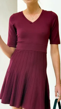 Amore Agencies Sale Dresses^Jasmyn Mini Dress - Burgundy