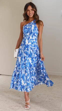 Main St Dresses|Maxi^Jayma Maxi Dress - Blue Floral