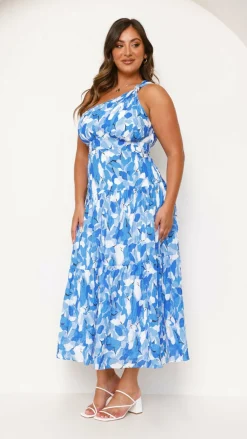 Main St Dresses|Maxi^Jayma Maxi Dress - Blue Floral
