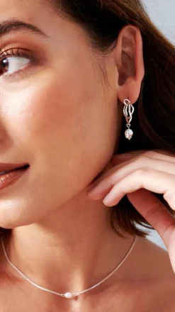 Angel Whisper Earrings|Je T'Aime^Jaymee Earrings - Silver