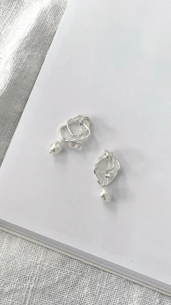 Angel Whisper Earrings|Je T'Aime^Jaymee Earrings - Silver