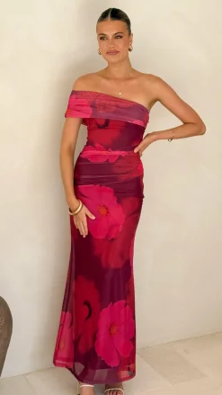 SASHA (BNE) Dresses|Maxi^Jelani Maxi Dress - Red Floral