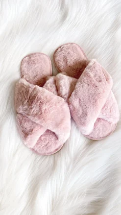 Angel Whisper Shoes|Slippers^Jessica Fluffy Slippers - Light Pink