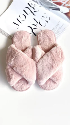 Angel Whisper Shoes|Slippers^Jessica Fluffy Slippers - Light Pink