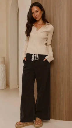 Fashion Allied Bottoms^Josephine Pants - Black