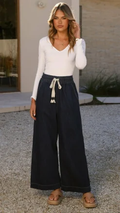 Fashion Allied The Denim Edit|Bottoms^Josephine Pants - Indigo Denim