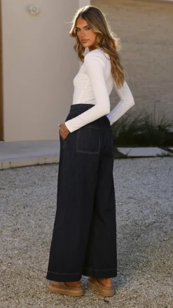 Fashion Allied The Denim Edit|Bottoms^Josephine Pants - Indigo Denim