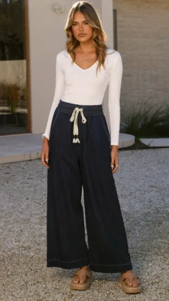 Fashion Allied The Denim Edit|Bottoms^Josephine Pants - Indigo Denim