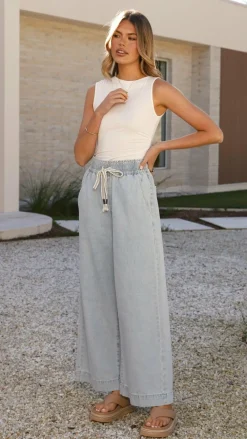Fashion Allied The Denim Edit|Jeans^Josephine Pants - Light Blue Denim