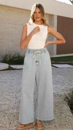 Fashion Allied The Denim Edit|Jeans^Josephine Pants - Light Blue Denim
