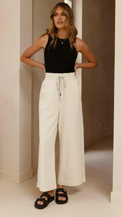 Fashion Allied The Denim Edit|Bottoms^Josephine Pants - Off White Denim