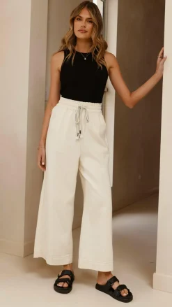 Fashion Allied The Denim Edit|Bottoms^Josephine Pants - Off White Denim